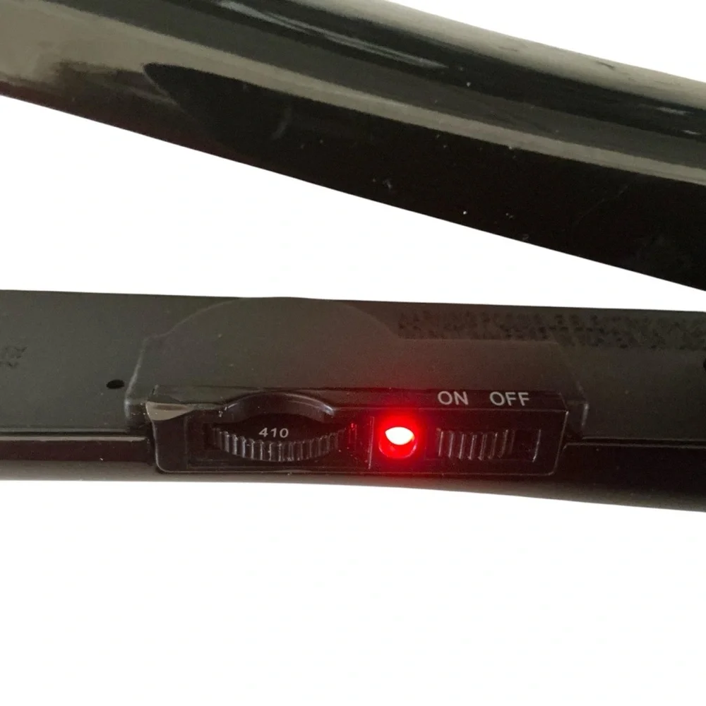 Chi classic black shinny tourmaline ceramic hair straightener irons 1” 410F
